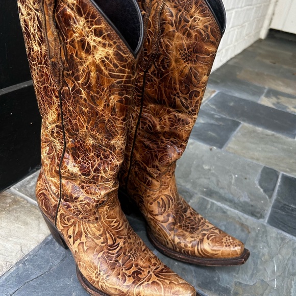 🌟Lucchese Autumn Dry Leaf Boots🌟 8.5